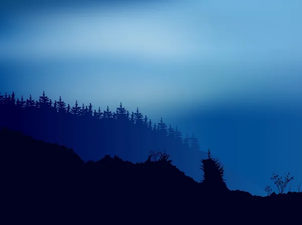Scène forestière — Image vectorielle