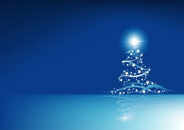 Blaue Weihnachtsabstraktion — Stockvektor