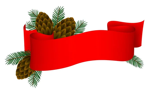 Lesní vánoční nápis — Stockový vektor