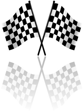 Checkered Flags clipart