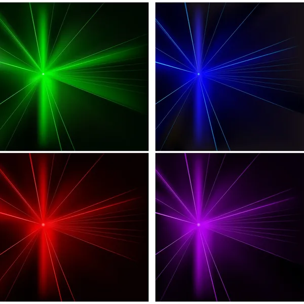 Laser Rays Set — Stock Vector