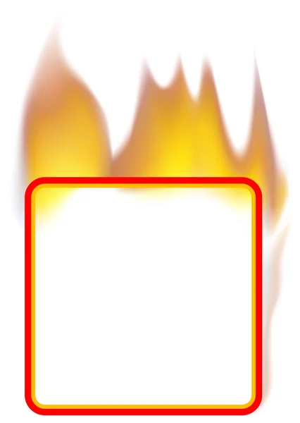Yangın afiş Meydanı — Stok Vektör