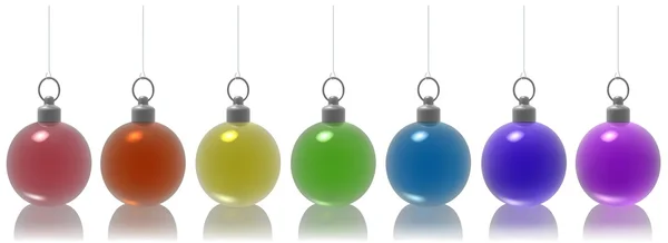 Glass Christmas Balls — Stock Vector