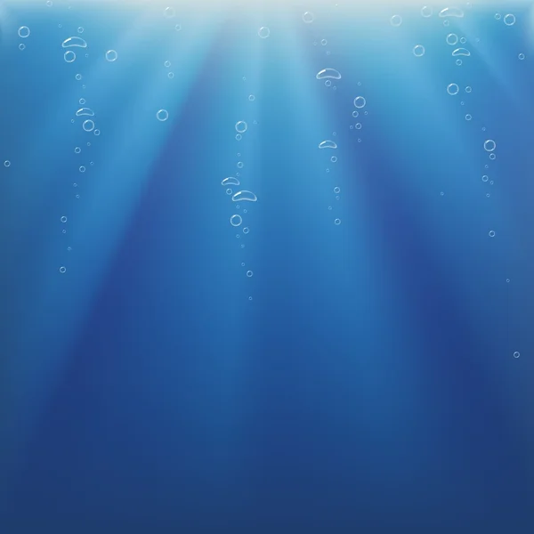 Blasen unter Wasser — Stockvektor