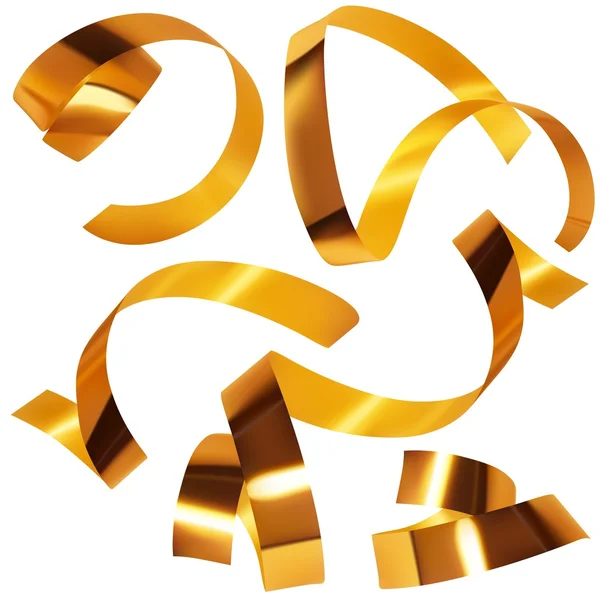 Zlaté konfetti — Stockový vektor
