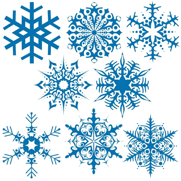 Kolekce Snowflake — Stockový vektor