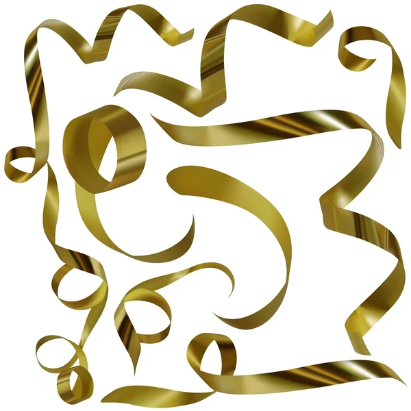Gouden confetti — Stockvector
