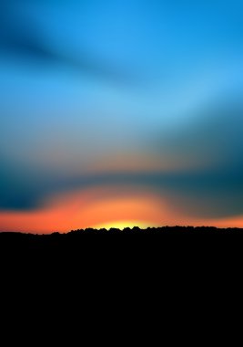 Blue Sunset clipart