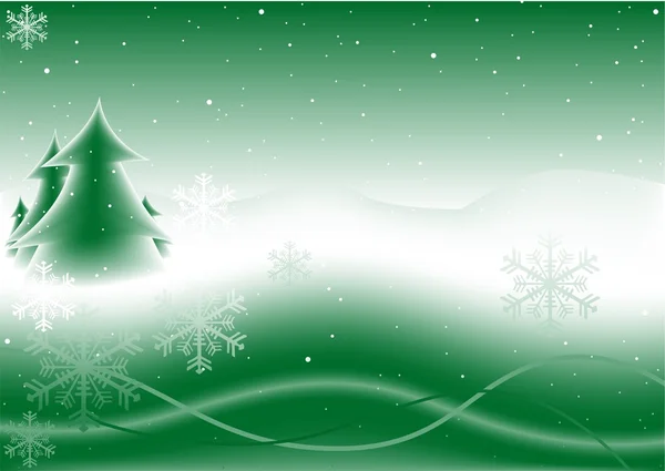 Zelený vánoční — Stockový vektor