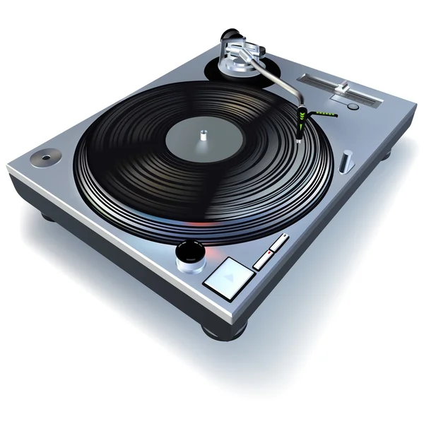 DJ gramofon — Stockový vektor