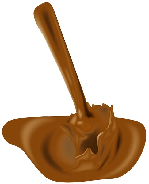 초콜릿 흐르는 — 스톡 벡터