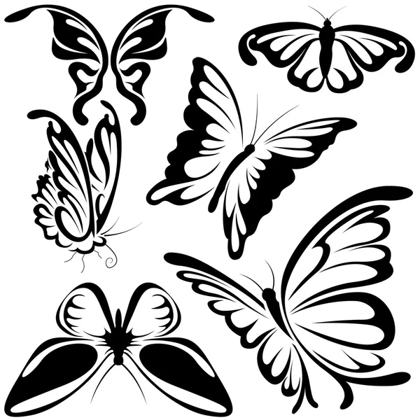 Abstract Butterflies — Stock Vector