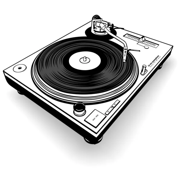 DJ gramofon — Stock Vector