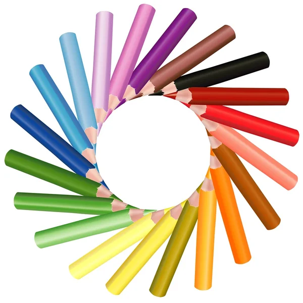 Lápis coloridos — Vetor de Stock
