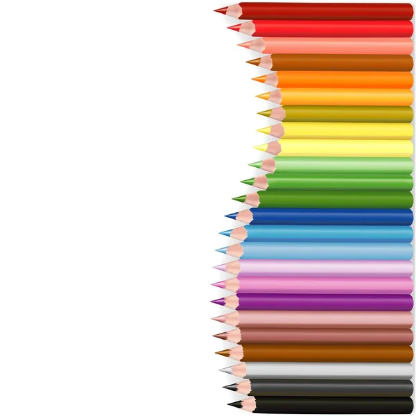 Kleurpotloden — Stockvector
