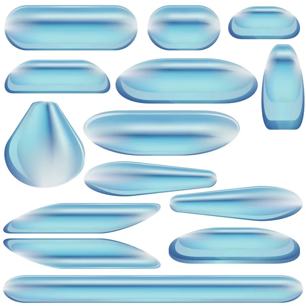 Boutons bleu clair — Image vectorielle