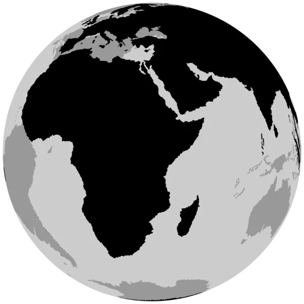 地球-非洲 — 图库矢量图片