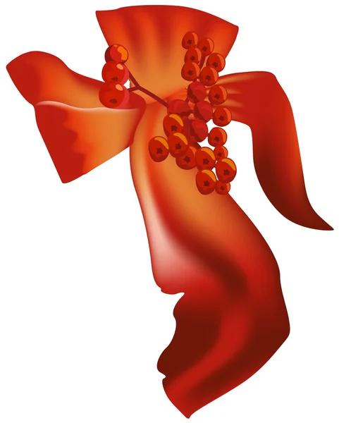 Arc de Noël rouge — Image vectorielle