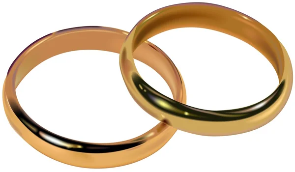 Свадебные кольца — стоковый вектор