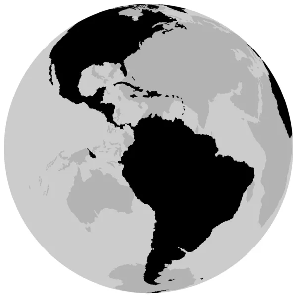 Jorden - Amerika — Stock vektor