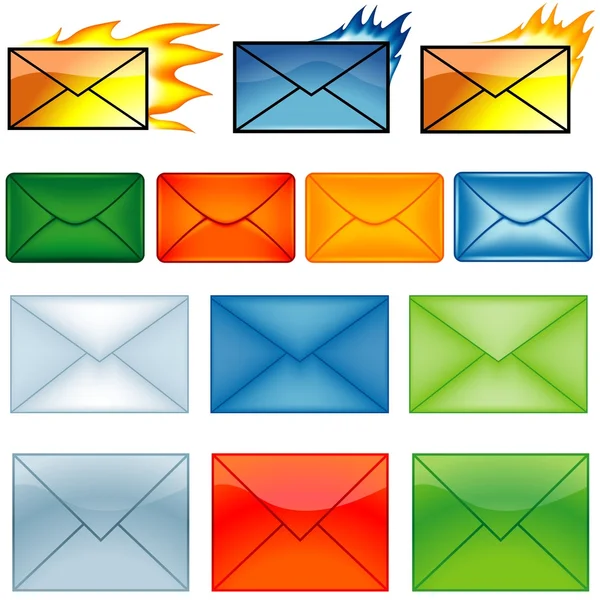 Email Symbols — Stock Vector