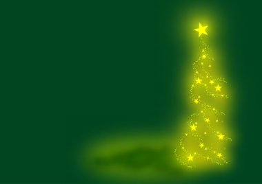 Green Abstract Xmas Tree clipart