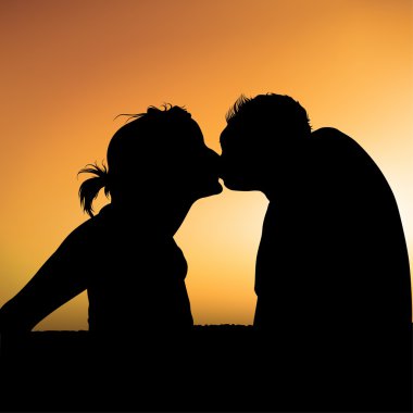 Evening Kiss clipart