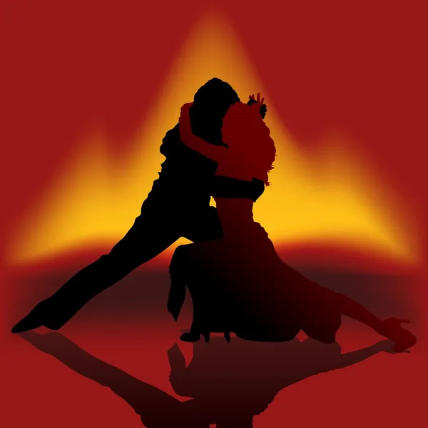 Dance Fire Tango — Vector de stoc
