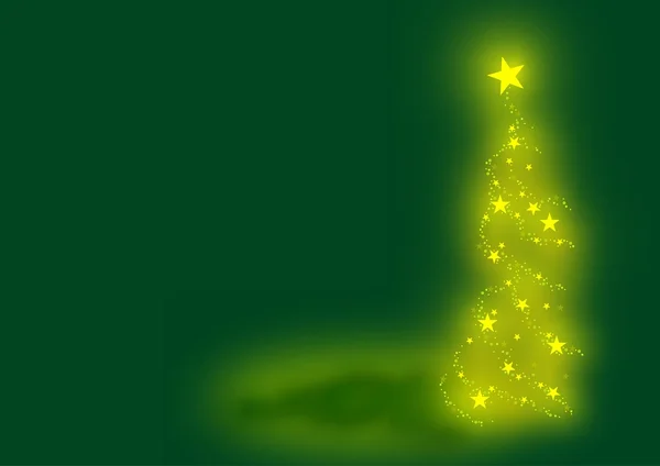 绿色抽象圣诞树 — 图库矢量图片