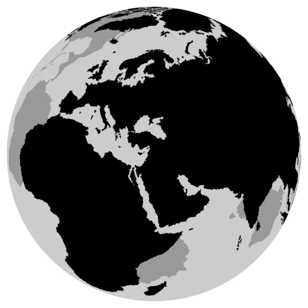 地球-欧洲 — 图库矢量图片