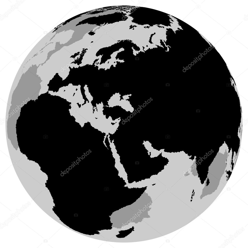 Earth - Europe Stock Vector by ©dero2010 3113299