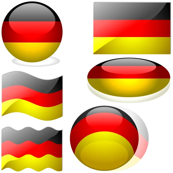 Bandiere Germania — Vettoriale Stock