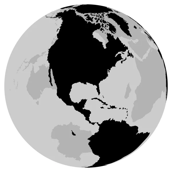 Terre - USA Canada — Image vectorielle