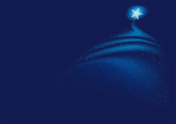 Arbre de Noël abstrait bleu — Image vectorielle