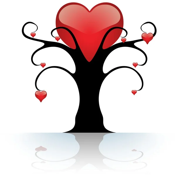 Árvore cardíaca — Vetor de Stock