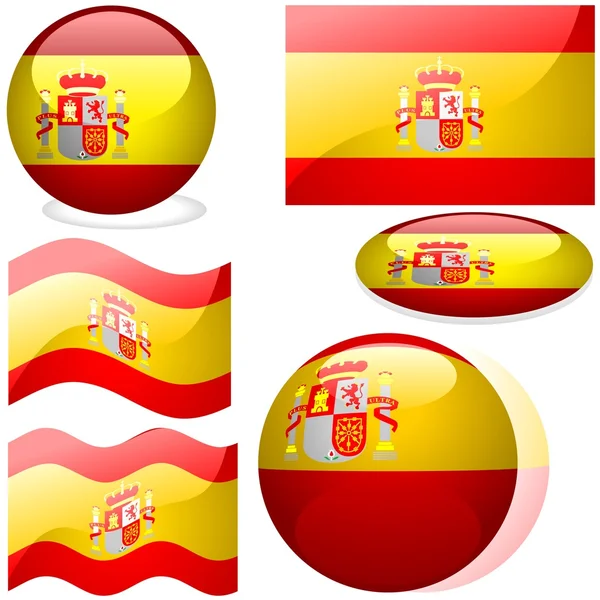 Flags Spain — Stock Vector