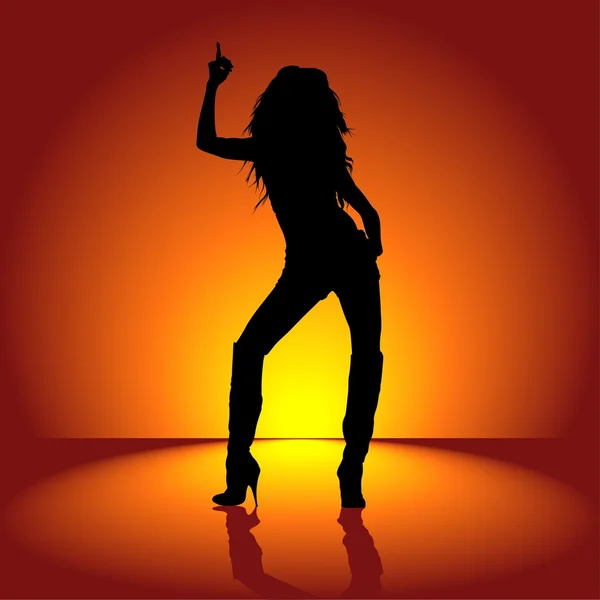 Tanzendes Mädchen — Stockvektor