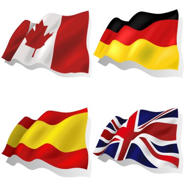 Wavy Flags clipart