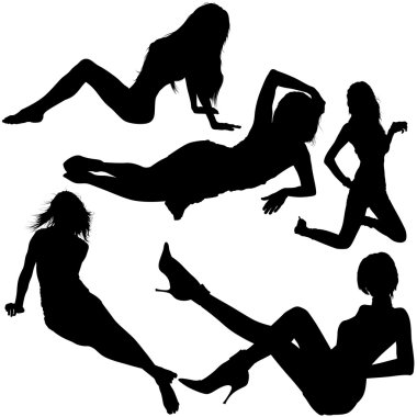 Laying Girl clipart