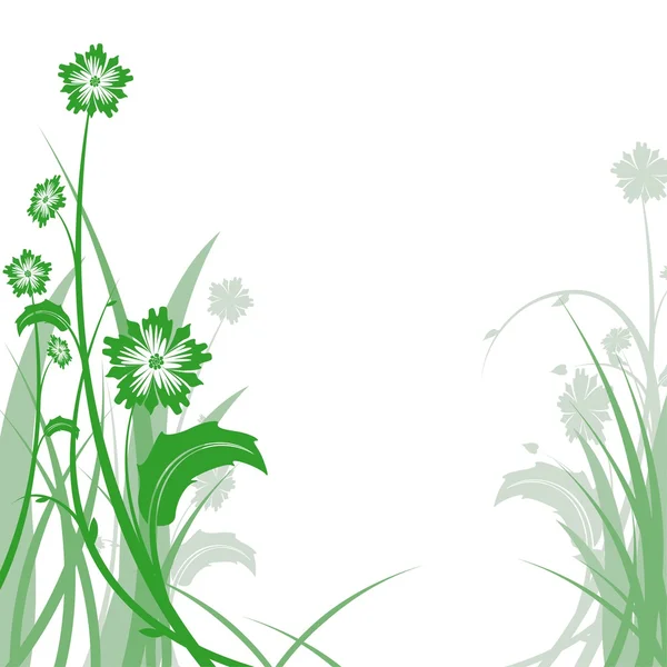 Grüne Pflanzen — Stockvektor