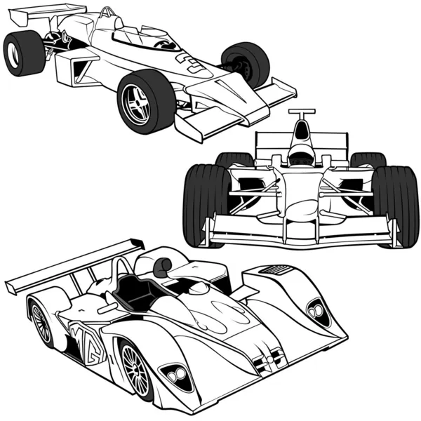 Racing Cars — Stock Vector