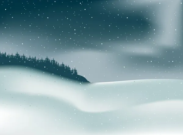 Vinterlandskap — Stock vektor