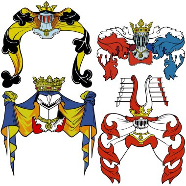 Heraldic Helmets clipart