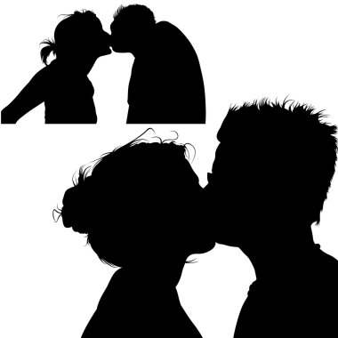 Kissing clipart