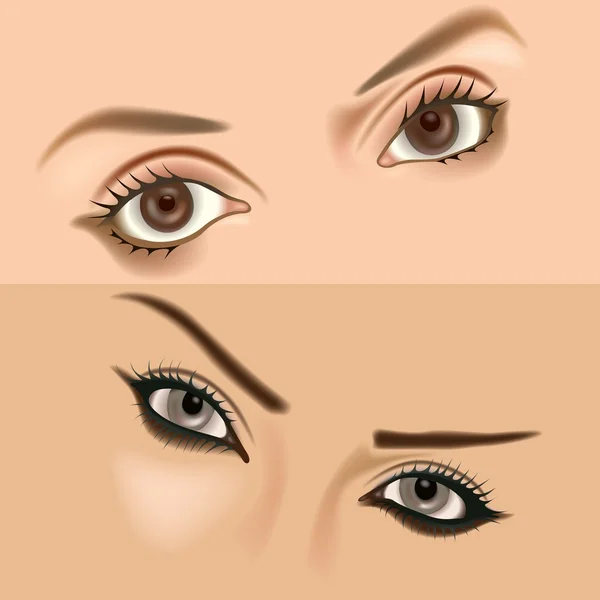 Дівчина очі — стоковий вектор