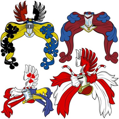 Heraldic Helmets clipart