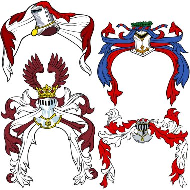 Heraldic Helmets clipart