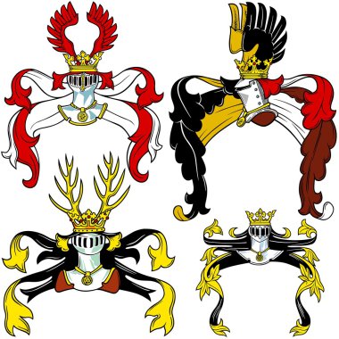 Heraldic Helmets clipart