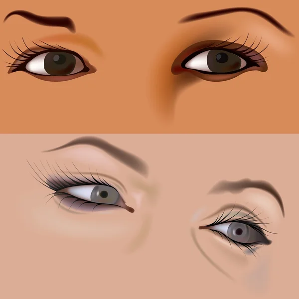 Дівчина очі — стоковий вектор