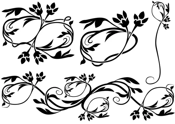 Ornements floraux — Image vectorielle